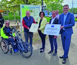 Offizielle Einweihung des barrierefreien Radwegenetzes in Deidesheim