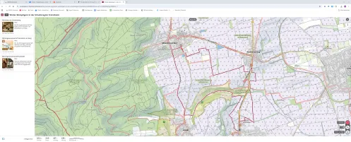 Karte Winterweinpilgern