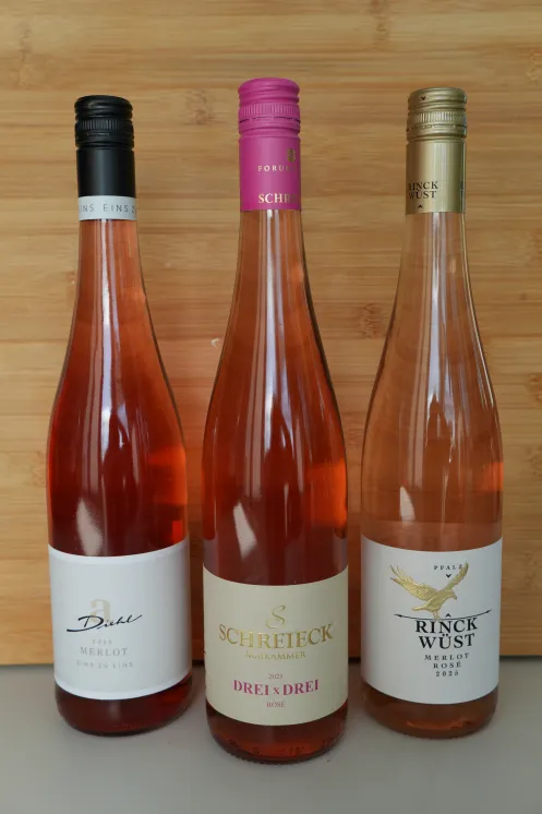 Die drei Siegerweine der Blindverkostung