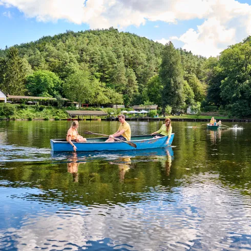 Boot fahren am Eiswoog